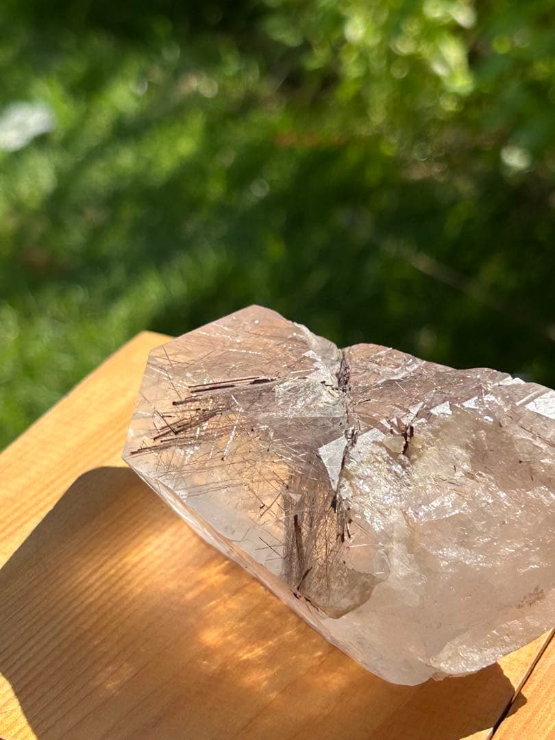 ブラウンルチル原石カテドラルAAAAAレインボー入 希少価値‼️SALE中