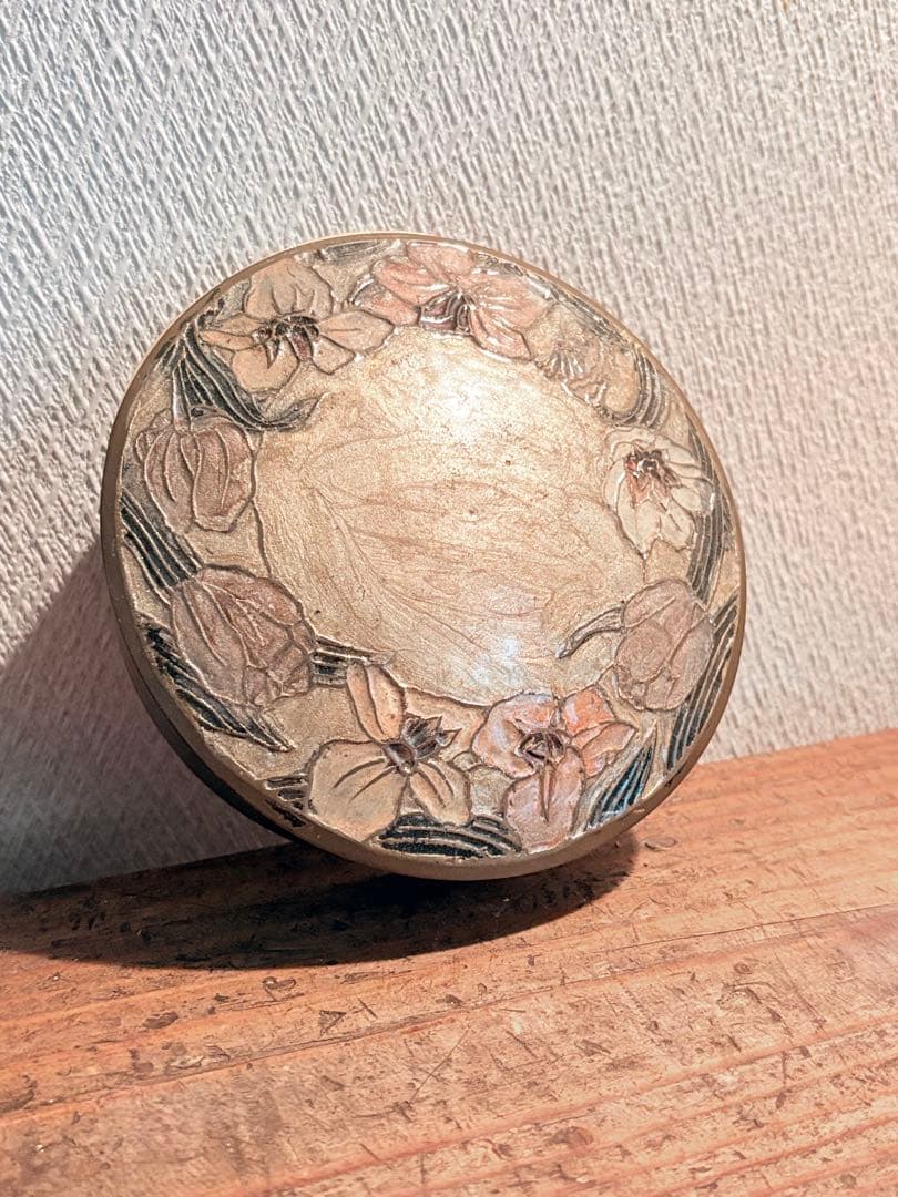 インド 真鍮製小物入れ ブラス ジュエリーボックス アンティークヴィンテージ