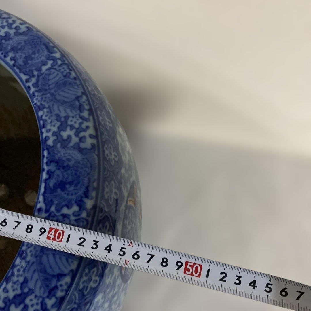 可愛い獅子と手毬模様の火鉢　超美品