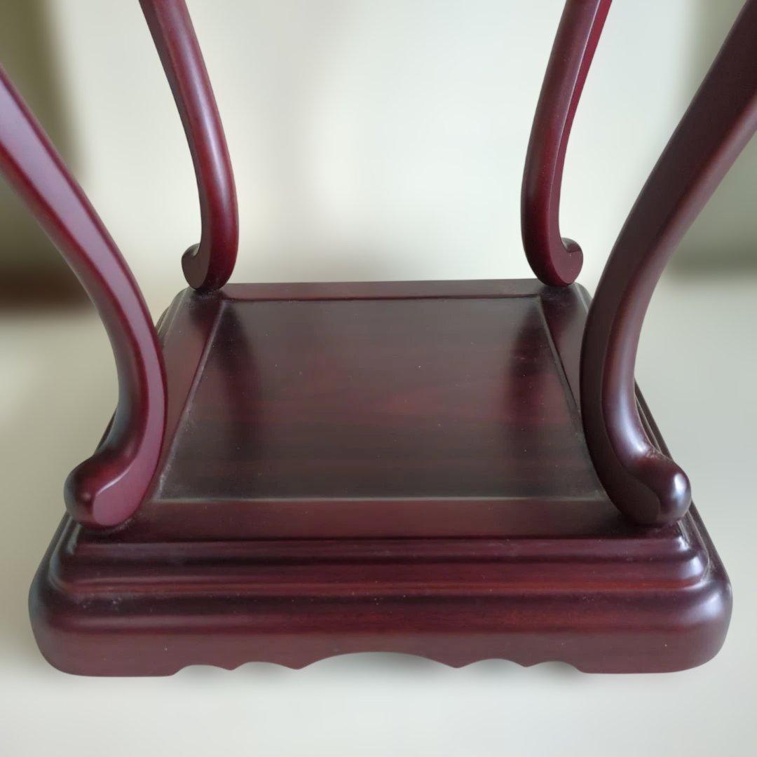 骨董　飾り台　台　木製　木彫　猫脚　花台　香炉台　ディスプレイ