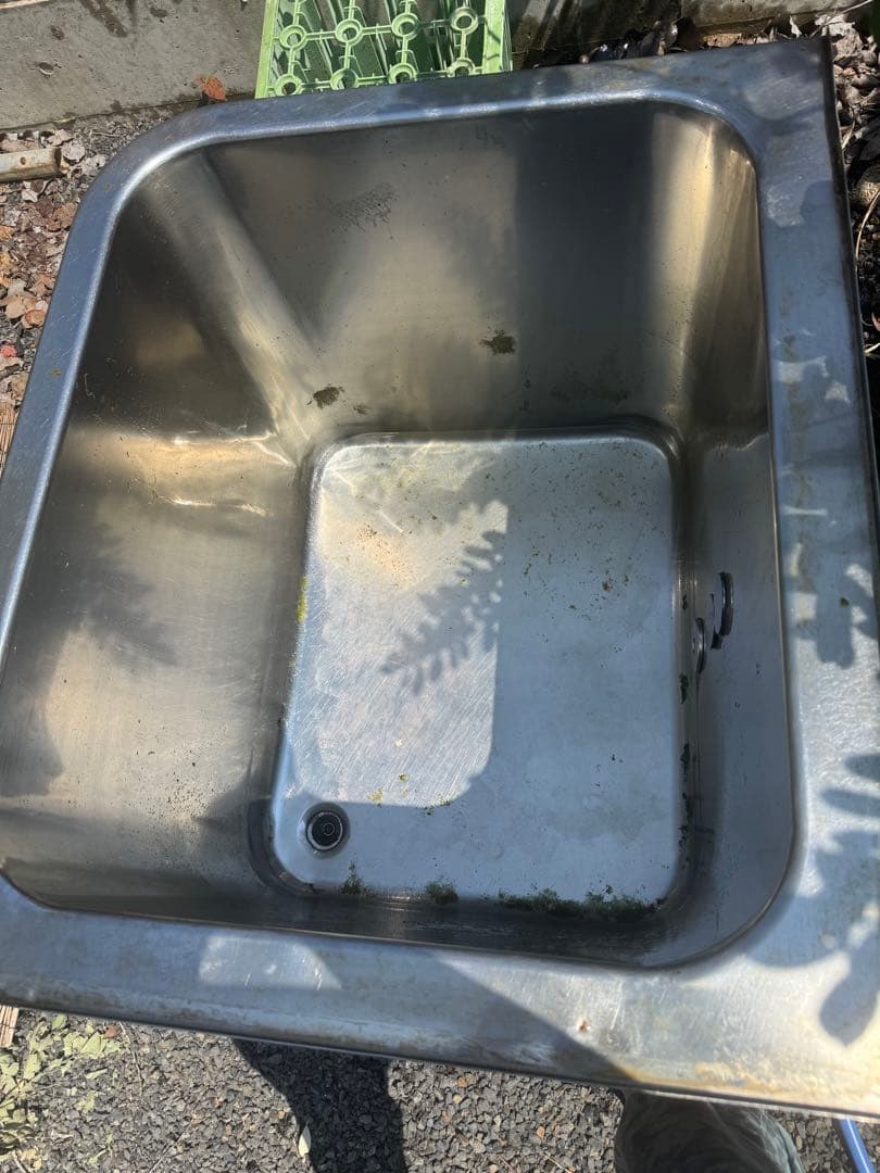 ※引取り限定 メダカ 金魚 水槽 ステンレス製 浴槽