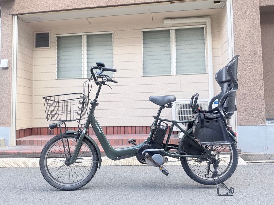 大阪府　子供乗せ　パナソニック　 電動アシスト自転車 チャイルドシート付き
