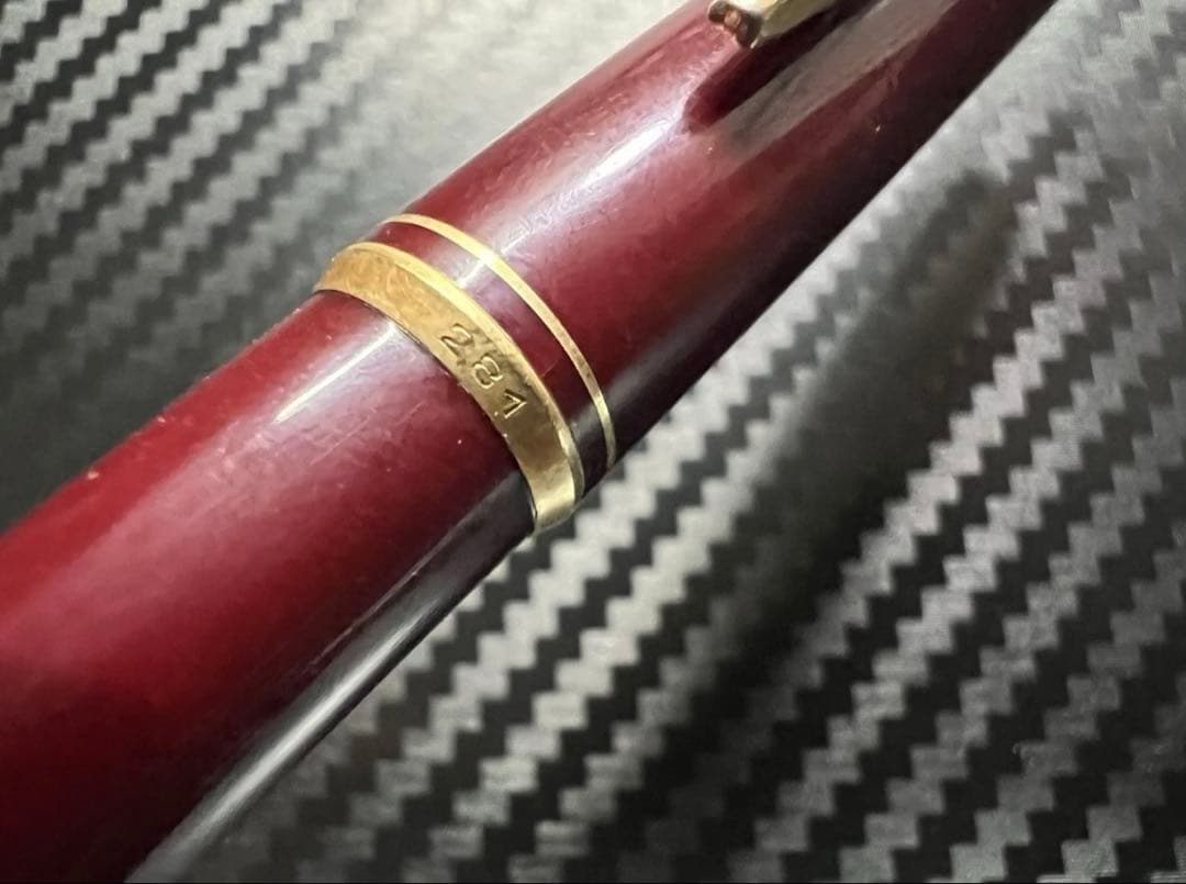 美品 モンブラン 281 ボルドー ボールペン 非売品アタッチメント付