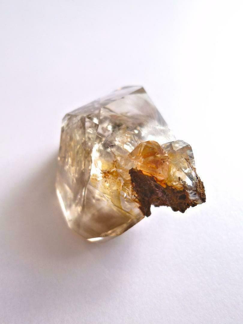 スモーキー クォーツ ハ―キマ―ダイヤモンド 水晶 鉱物標本