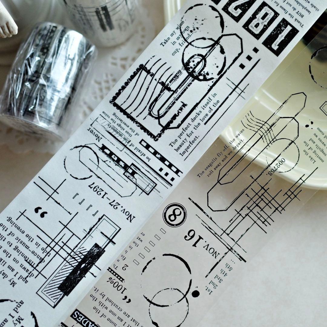 ⭐️SALE⭐️ 壹洱原创《横与竖》海外マスキングテープ　マステ 【2360】