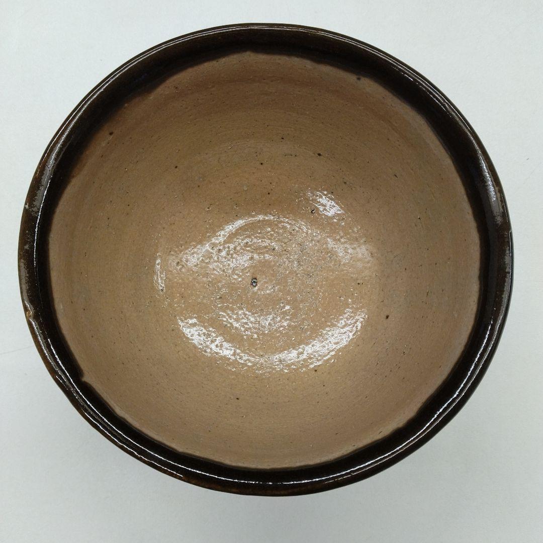 人間国宝　濱田庄司　「縁黒鐵絵茶盌」　 抹茶茶碗