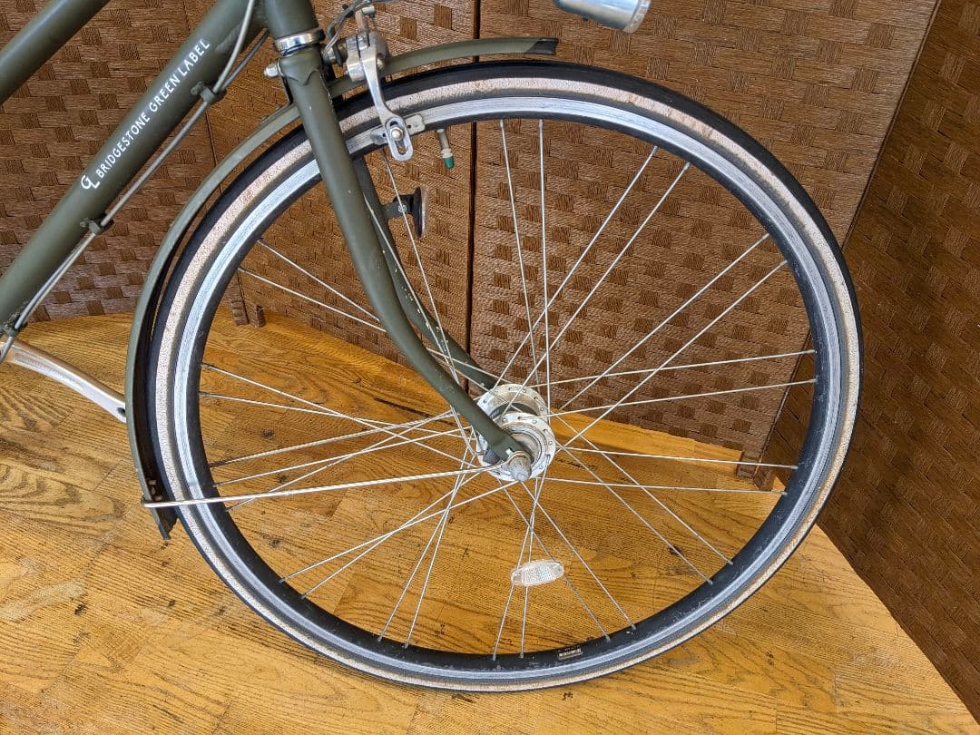 U068 自転車　ブリヂストン　グリーンレーベル　LEDオート