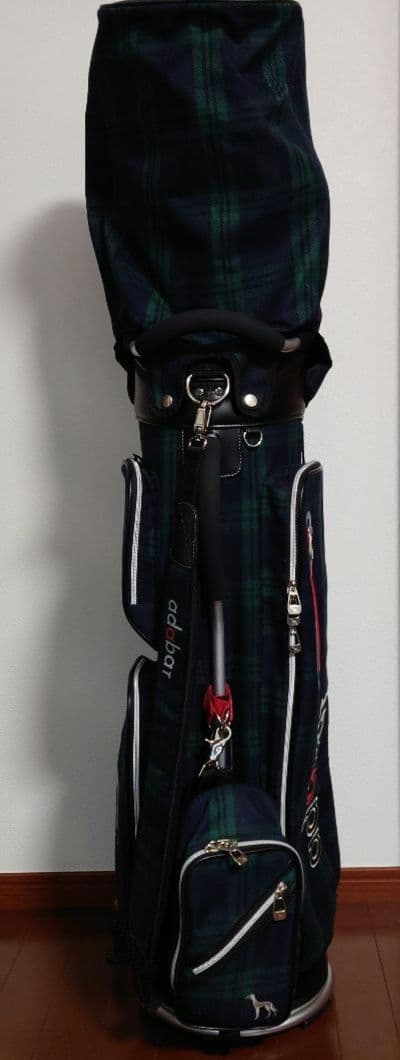 adabat チェック柄キャディバッグ