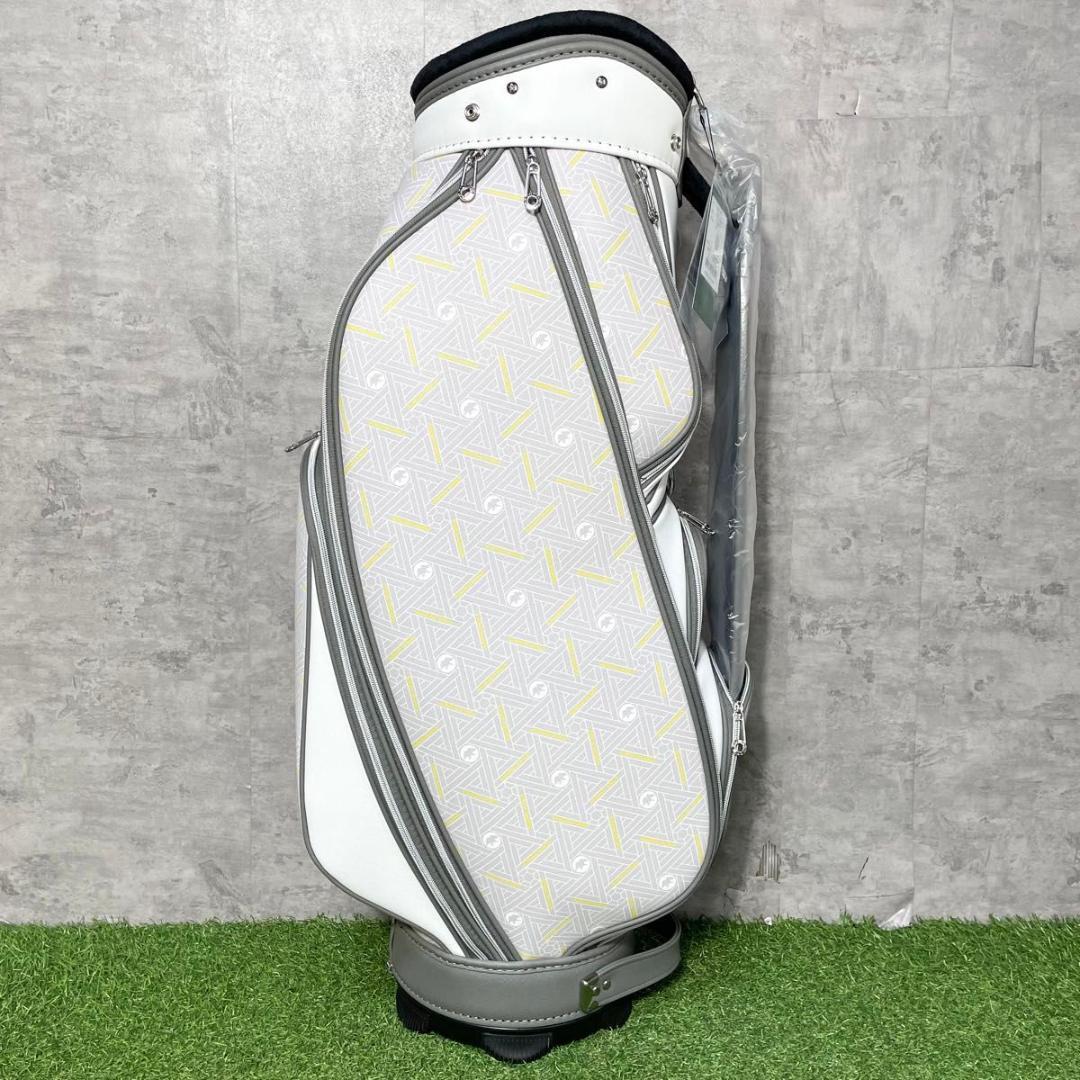 【新品】ハンティングワールド キャスコ キャディバッグ ゴルフバッグ ホワイト