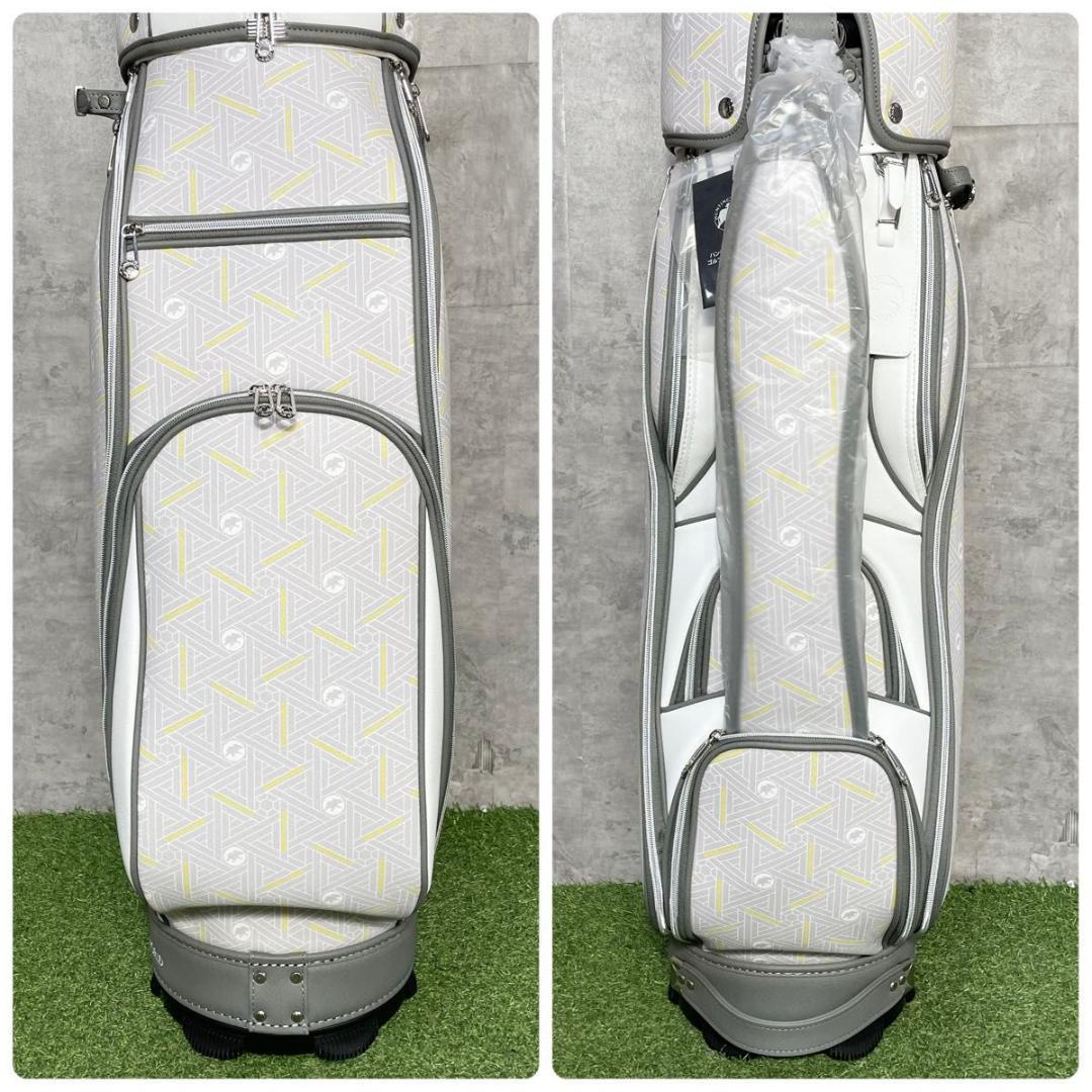 【新品】ハンティングワールド キャスコ キャディバッグ ゴルフバッグ ホワイト
