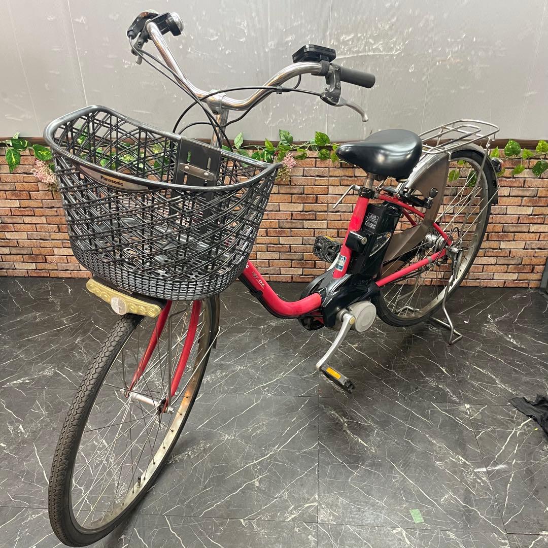 【87】電動自転車 Panasonic vivi DX ピンクレッド