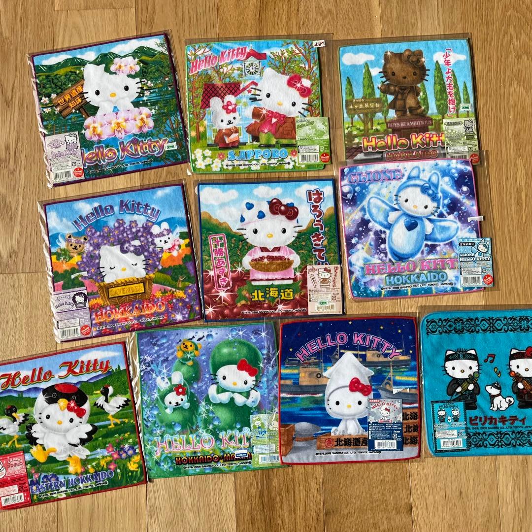 【未使用】ご当地キティ　プチタオル　まとめ売り　38枚　レア