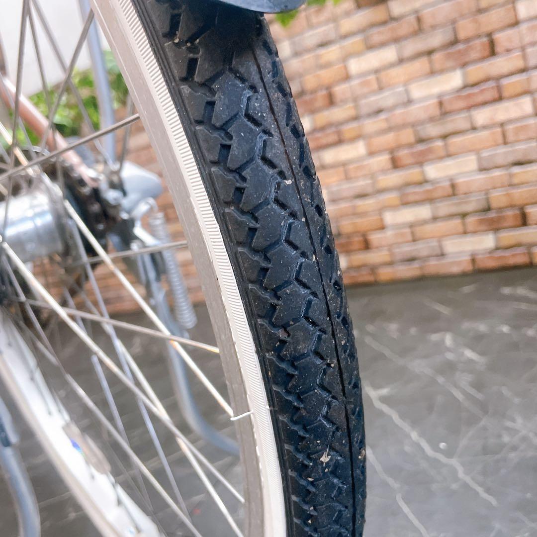 【79】電動自転車 Panasonic 薄ピンク 24インチ