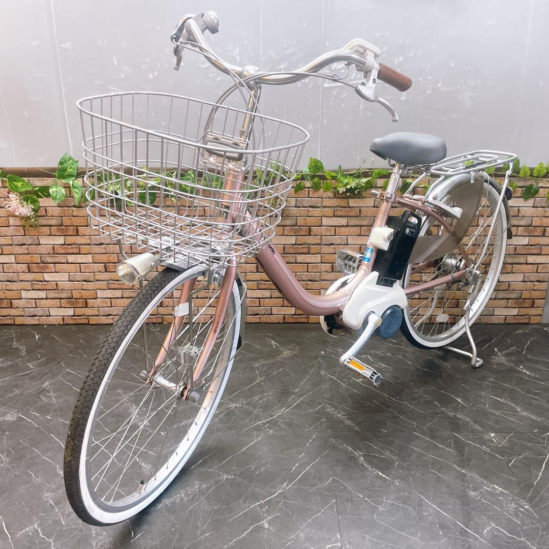 【79】電動自転車 Panasonic 薄ピンク 24インチ