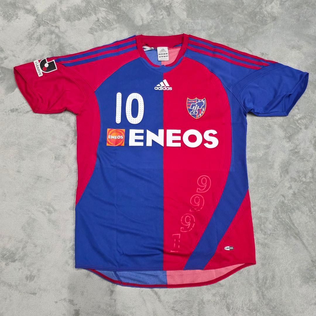 FC東京　08　梶山　ユニフォーム　L　adidas　アディダス　赤　青