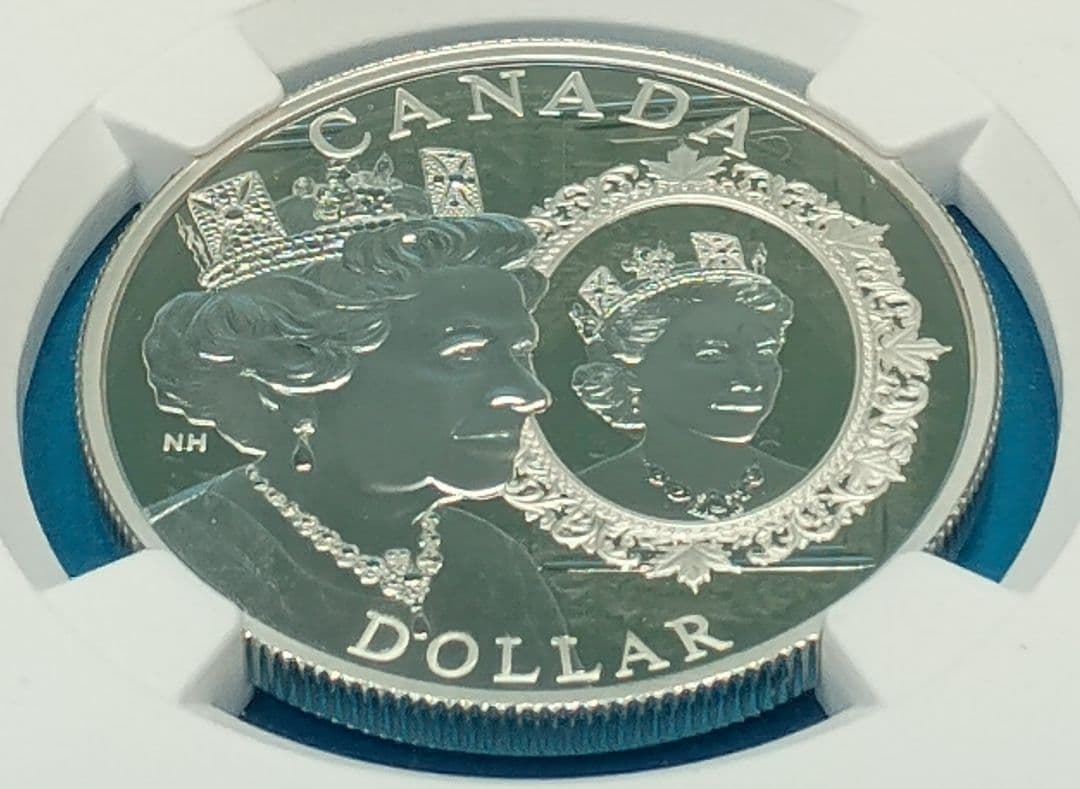 2022 カナダ プラチナジュビリー $1 銀貨 NGC PF70UC FR