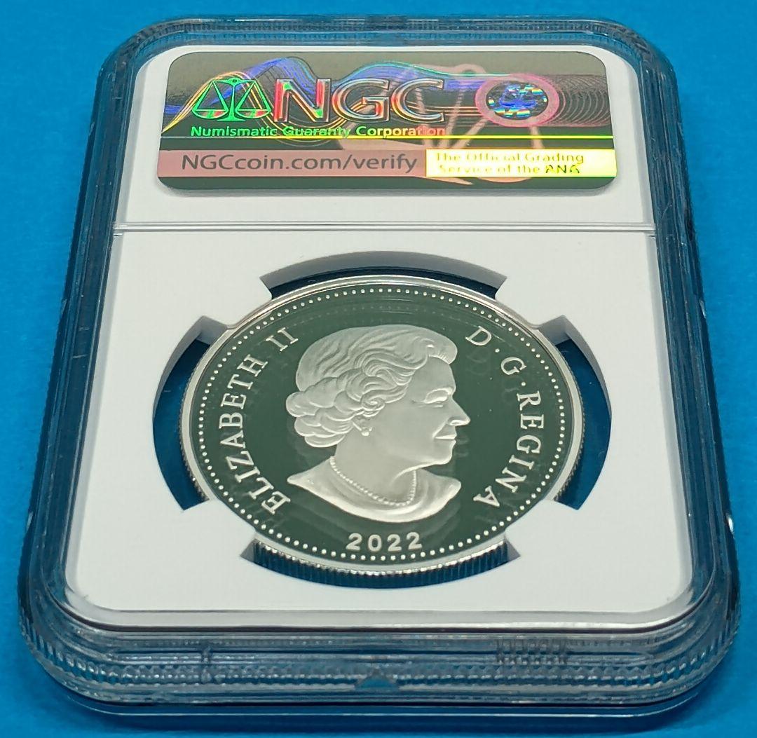 2022 カナダ プラチナジュビリー $1 銀貨 NGC PF70UC FR