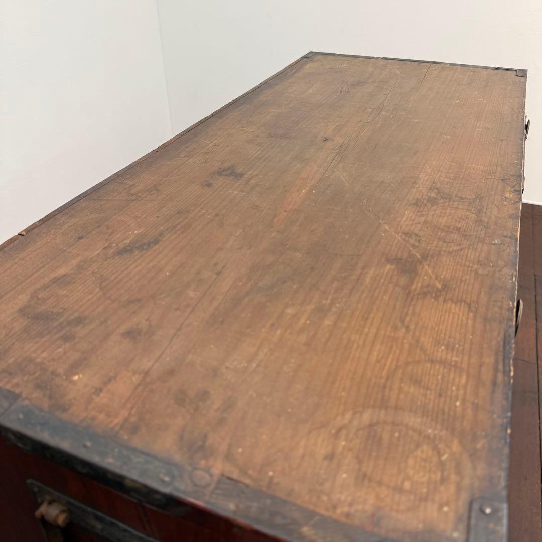 H112K36 和製アンティーク 4段チェスト