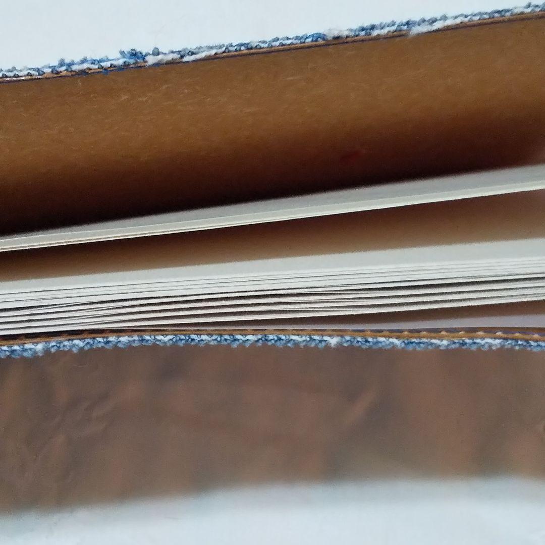 トラベラーズノート　デニム　ラベル　ビンテージ　ジャンクジャーナル