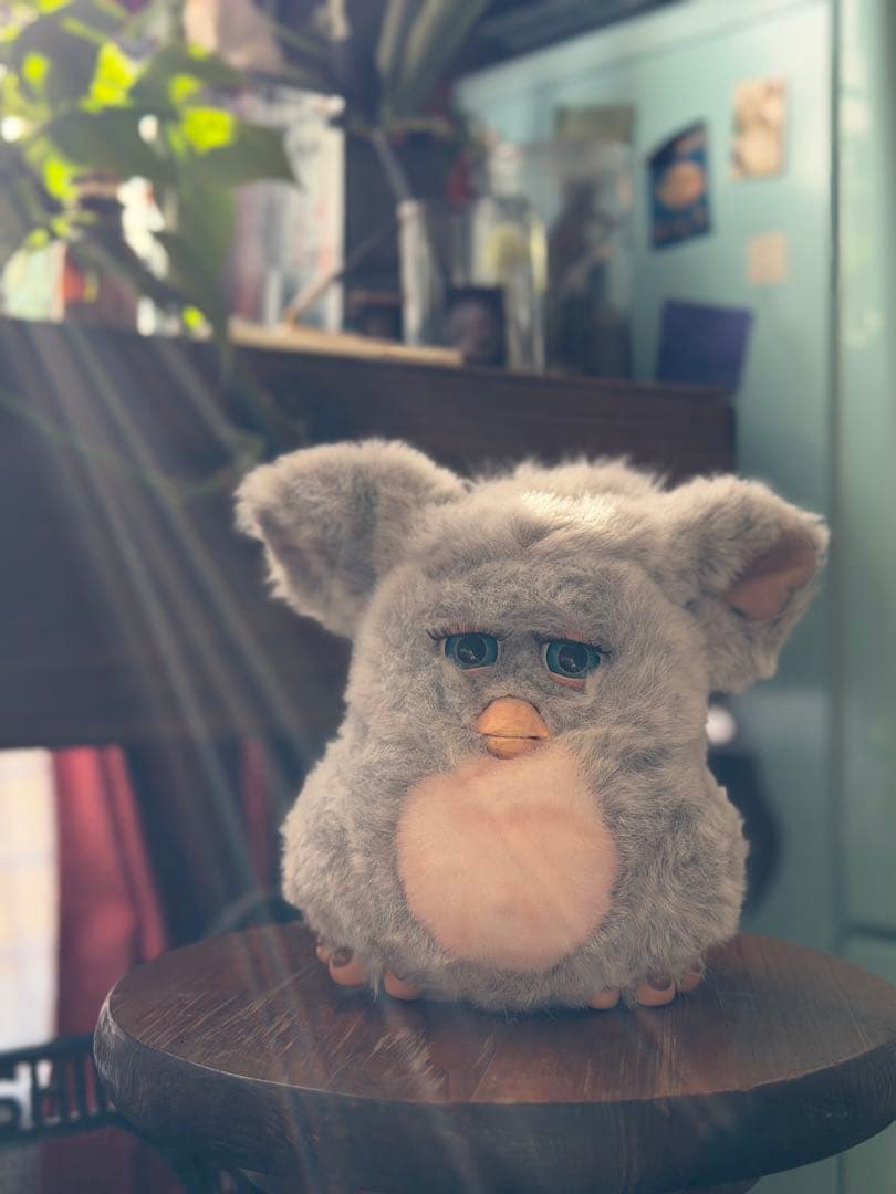 【稼働品】ファービー2 クラウディピーチ ブルー目 ドイツ語 2005