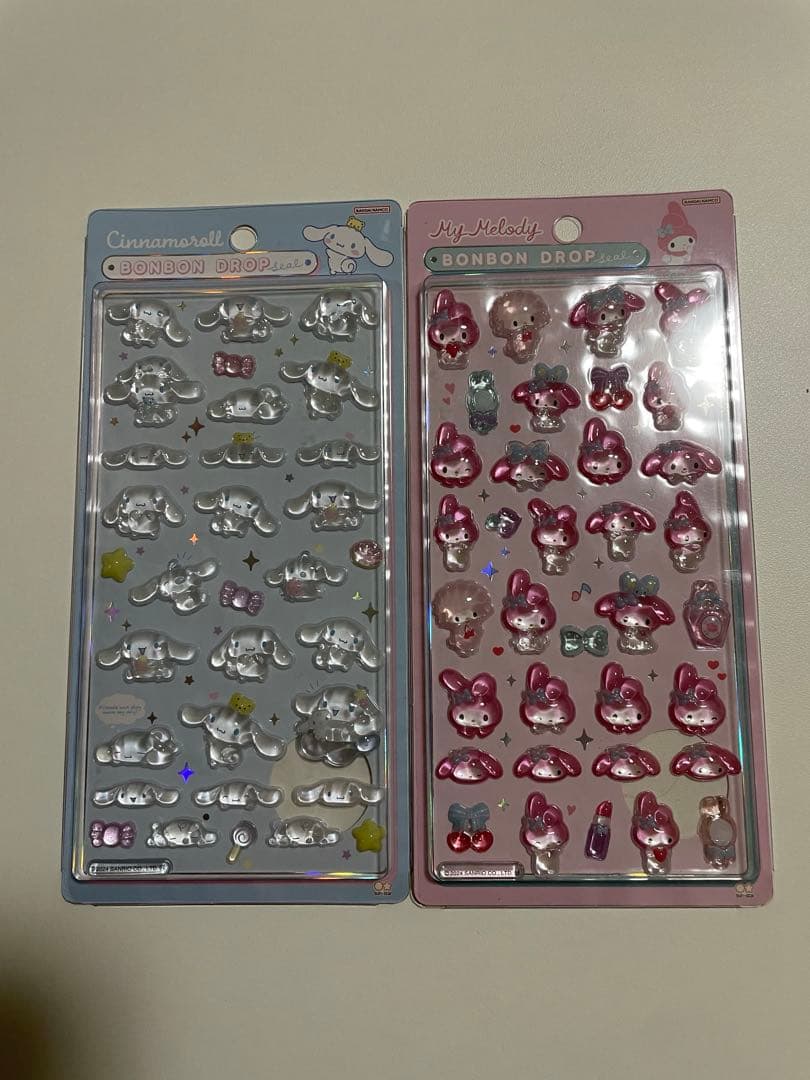 サンリオ　ボンボンドロップシール　第一弾　まとめ売り　しずくちゃん　スティッチ