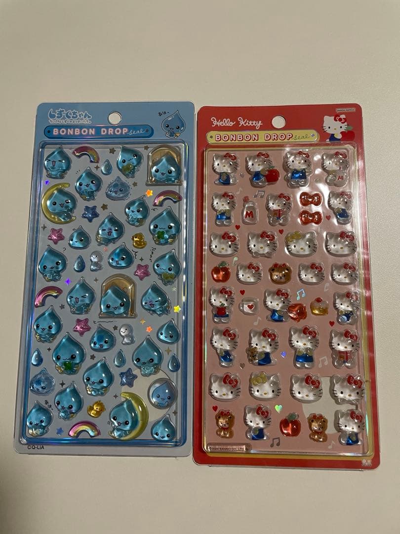 サンリオ　ボンボンドロップシール　第一弾　まとめ売り　しずくちゃん　スティッチ