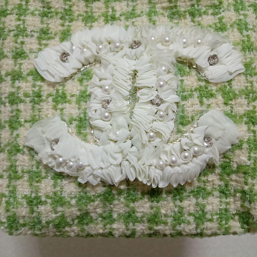 【未使用】CHANEL 非売品ノベルティ　　　　黄緑 　トートバッグ