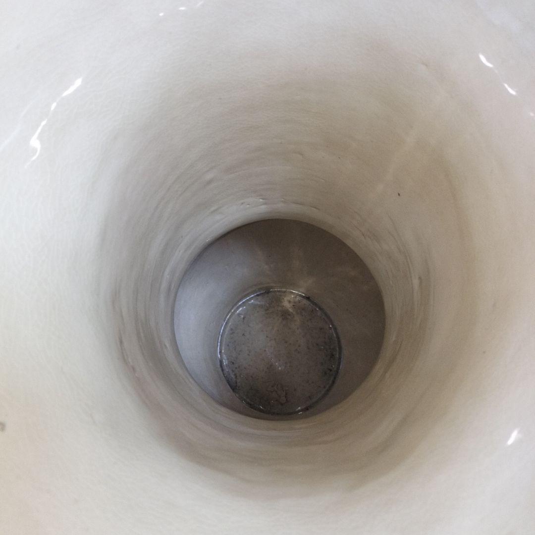 特大 花柄 飾り壷 アンティーク 昭和レトロ 骨董