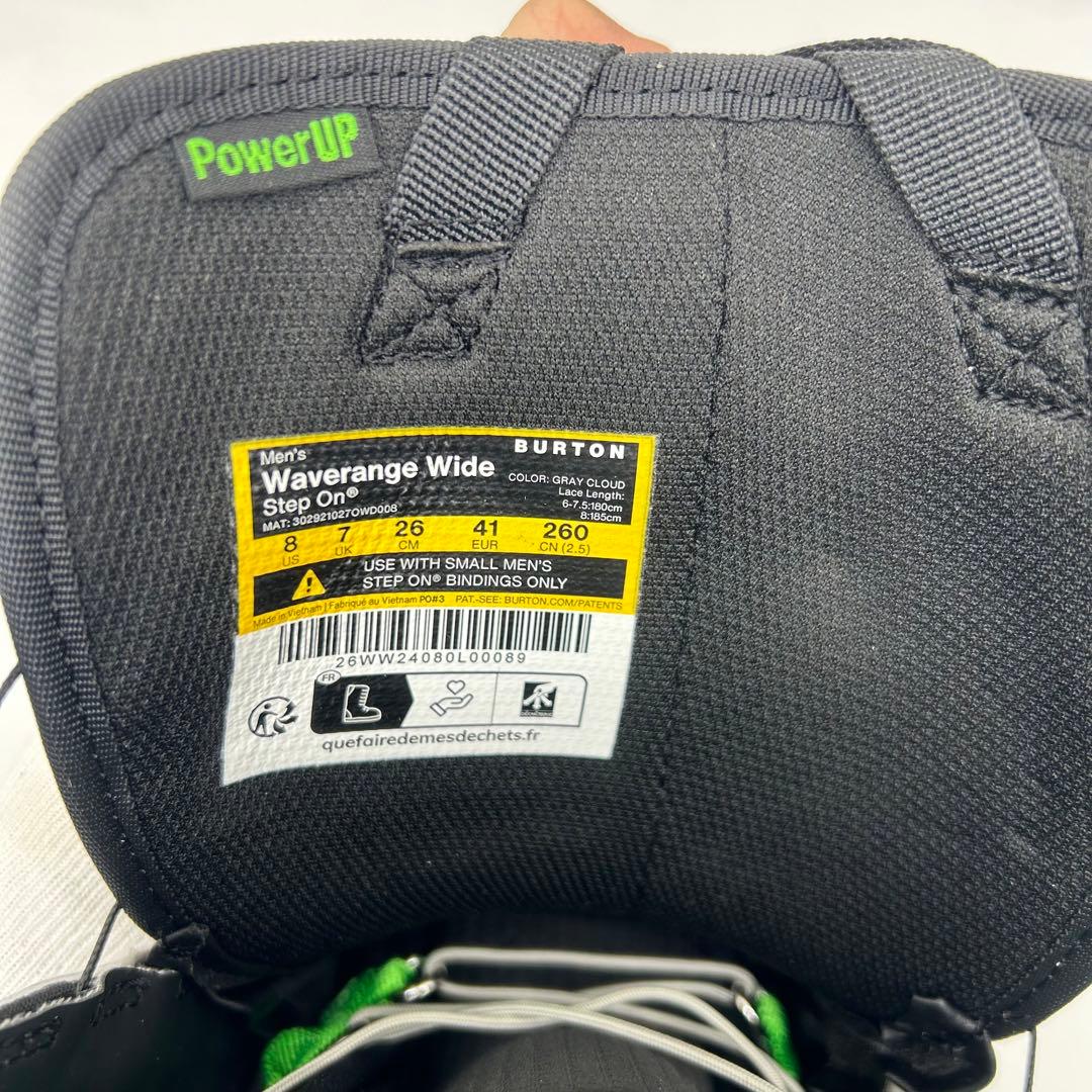 【新品BURTON STEP ON WAVERANGE WIDE26cm新モデル