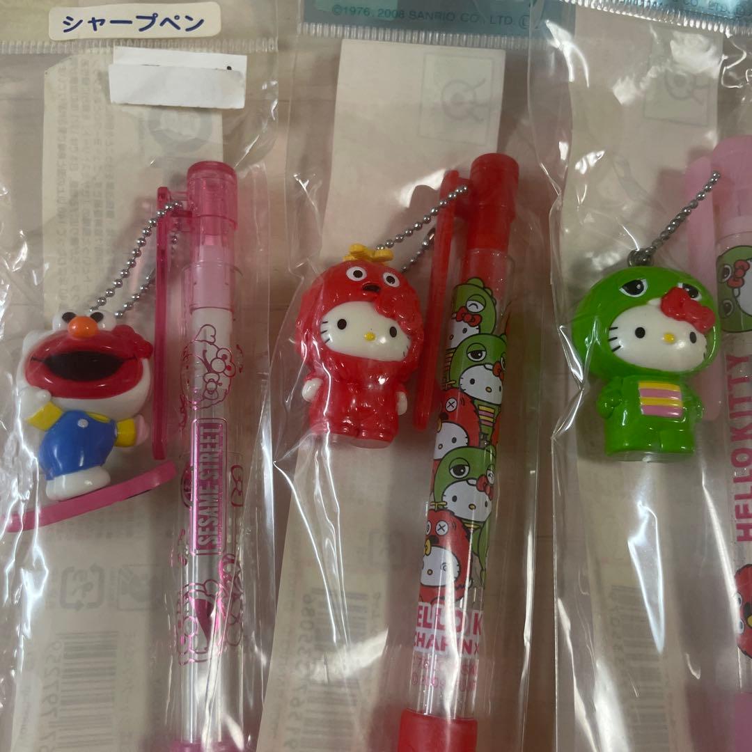 合*3様 ご当地キティ　シャープペン　エルモ　ガチャピン　ムック　レア　コラボキ