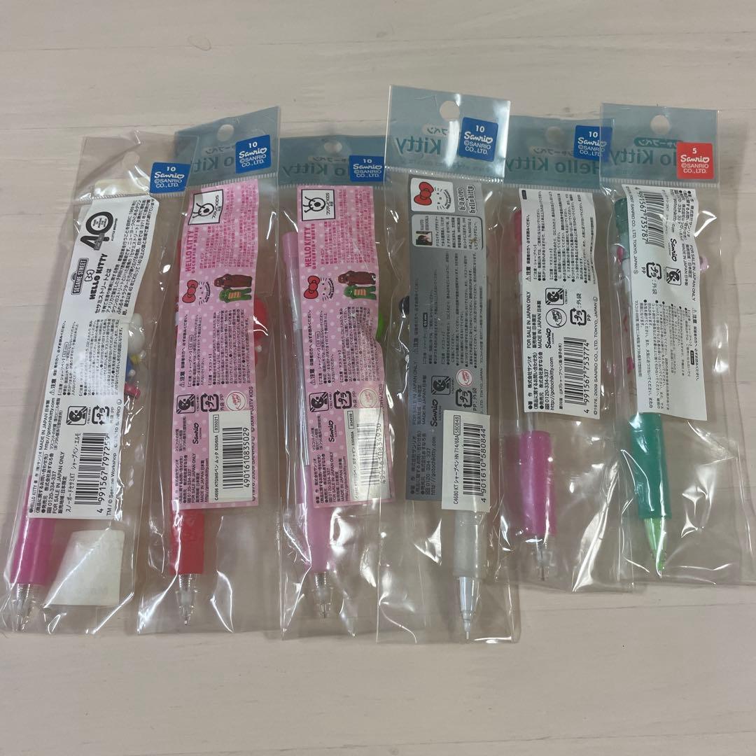 合*3様 ご当地キティ　シャープペン　エルモ　ガチャピン　ムック　レア　コラボキ