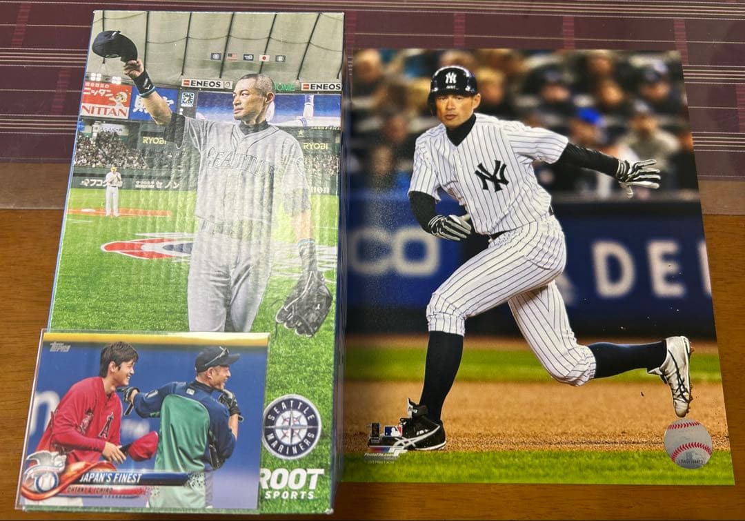 イチロー、現役最後のボブルヘッド人形!大谷翔平選手とのトレーディングカード付!