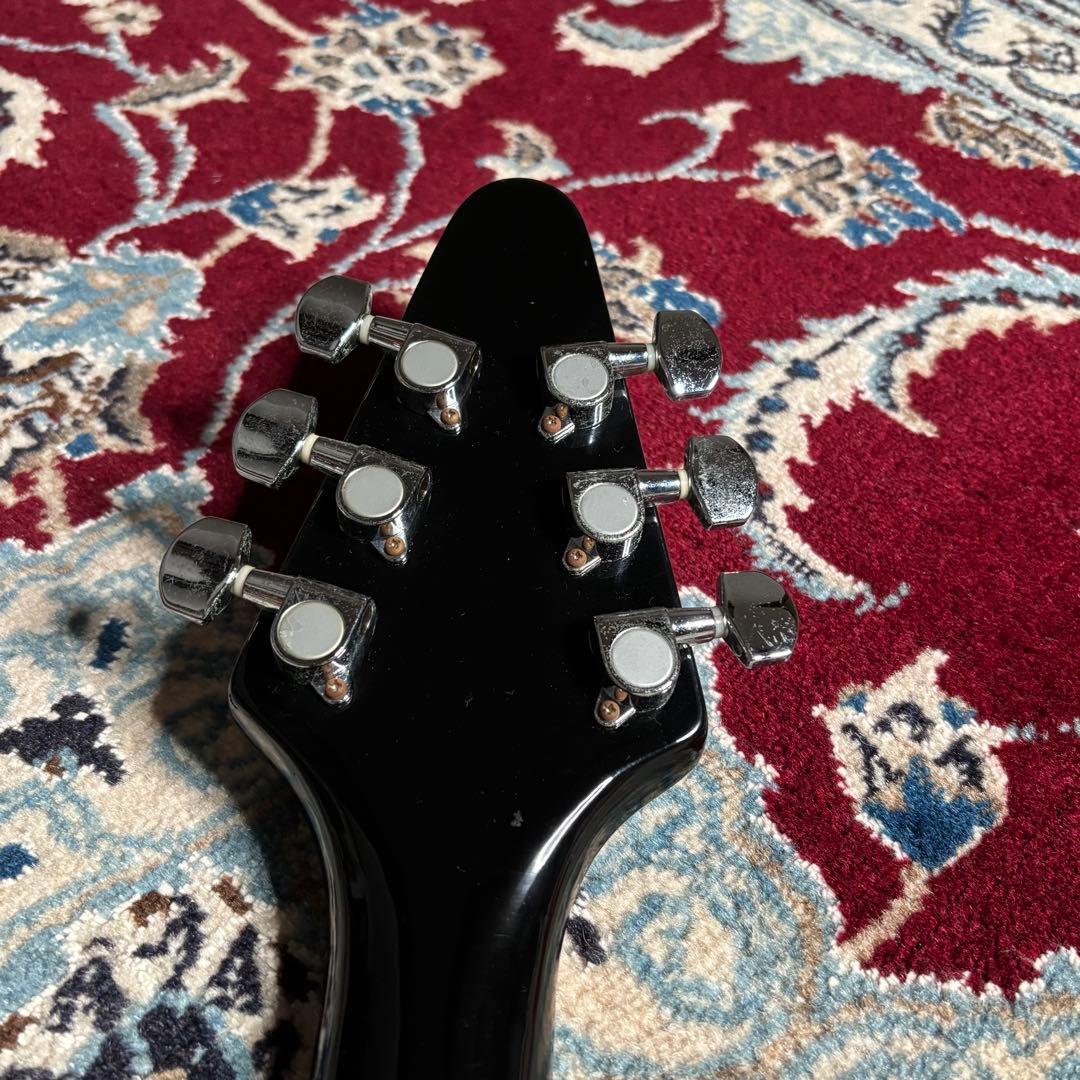 レア　Photogenic フライングV 変形ギター　ブラック