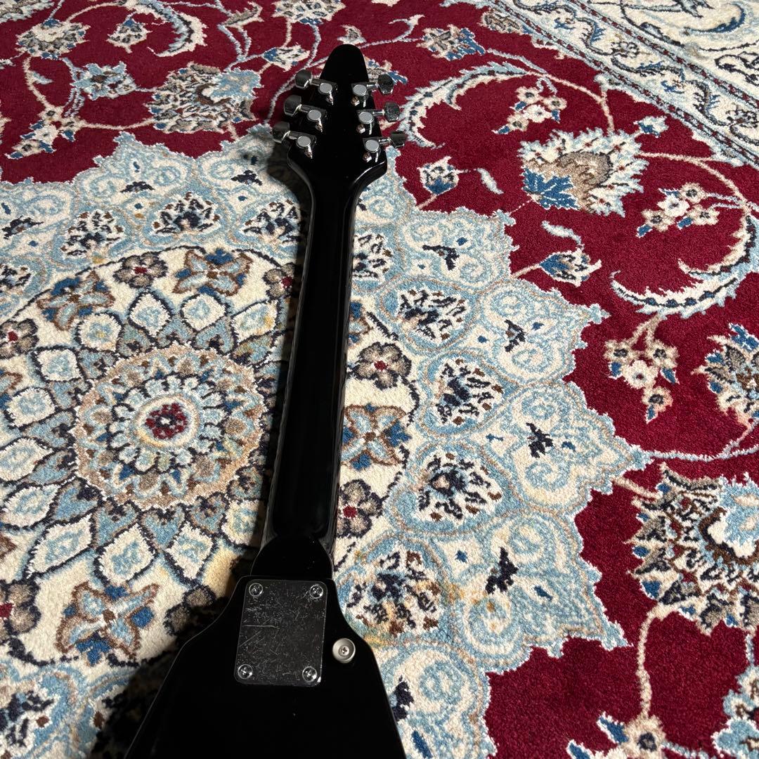 レア　Photogenic フライングV 変形ギター　ブラック