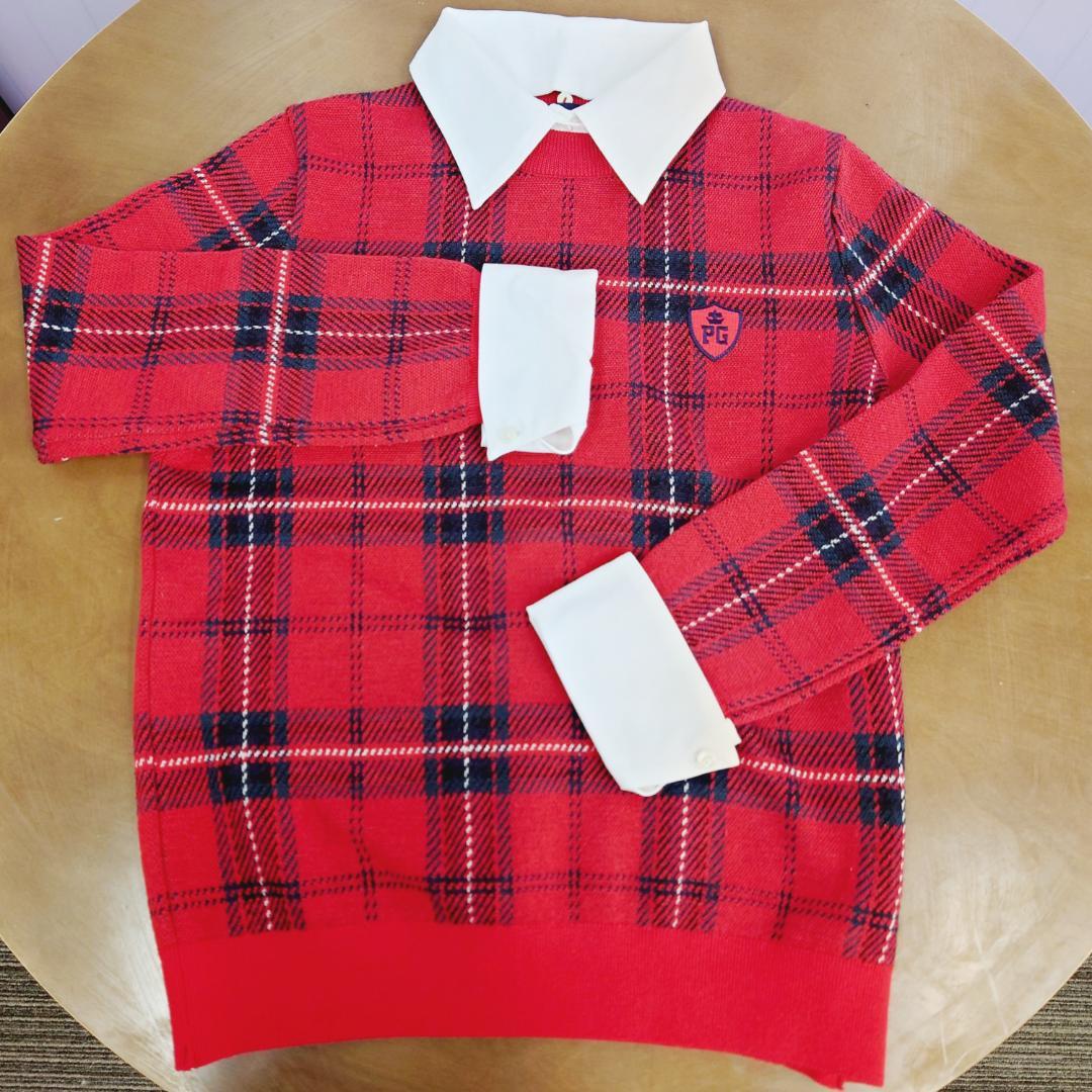 PEARLYGATES 長袖 セーター サイズ1 襟 パーリーゲイツ 春 秋 冬