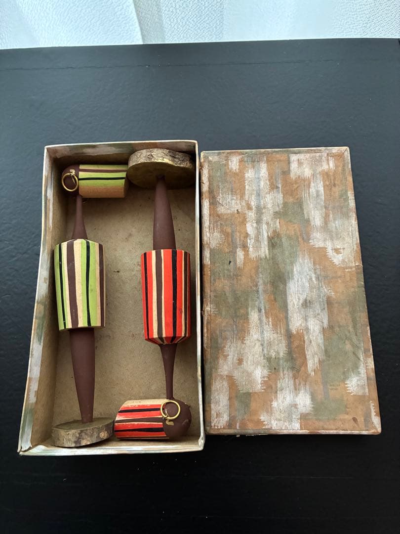 昭和 レトロ 美品 モダン こけし 木製 ミッドセンチュリー 置物 レトロ雑貨