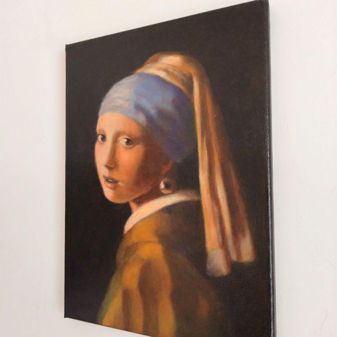 着彩品【フェルメール 真珠の耳飾りの少女】DAISOペインティングキャンバス