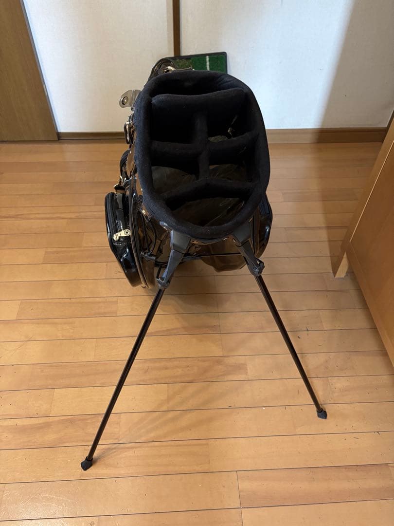 muta marine ゴルフバッグ・キャディバッグ スケルトン 黒/ゴールド