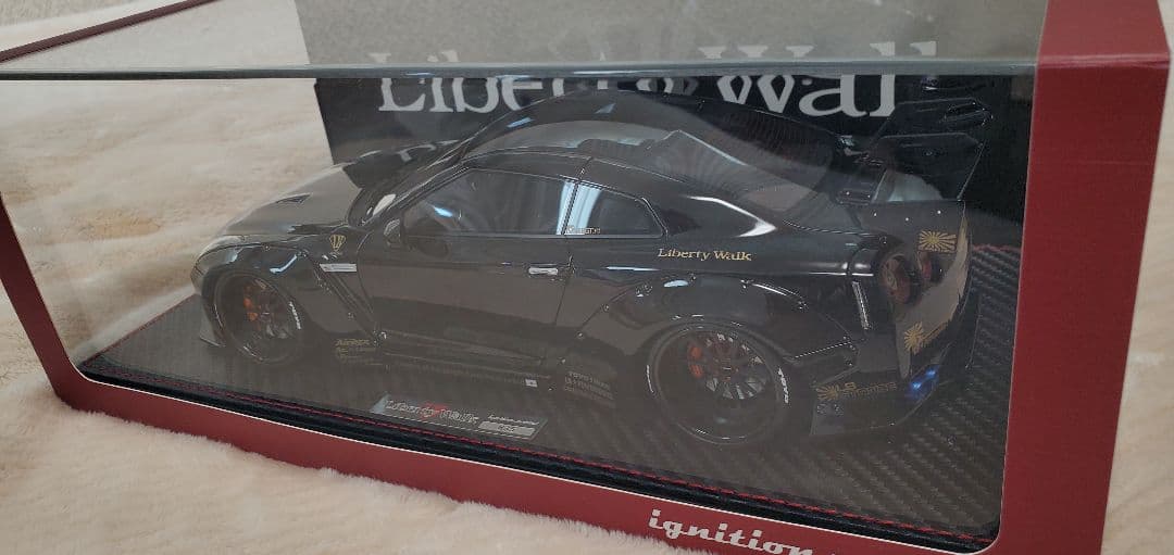 イグニッションモデル1/18 リバティーウォーク GTR ブラック IG0694