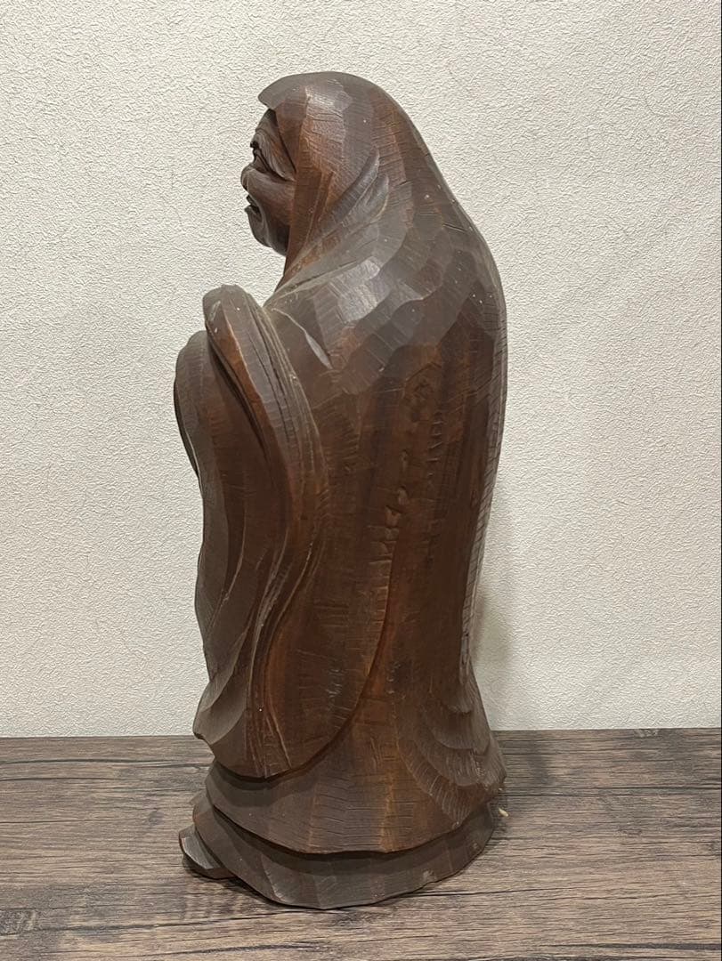 【送料込み】象山作　彫刻　美術品　芸術品　木工彫刻　縁起物