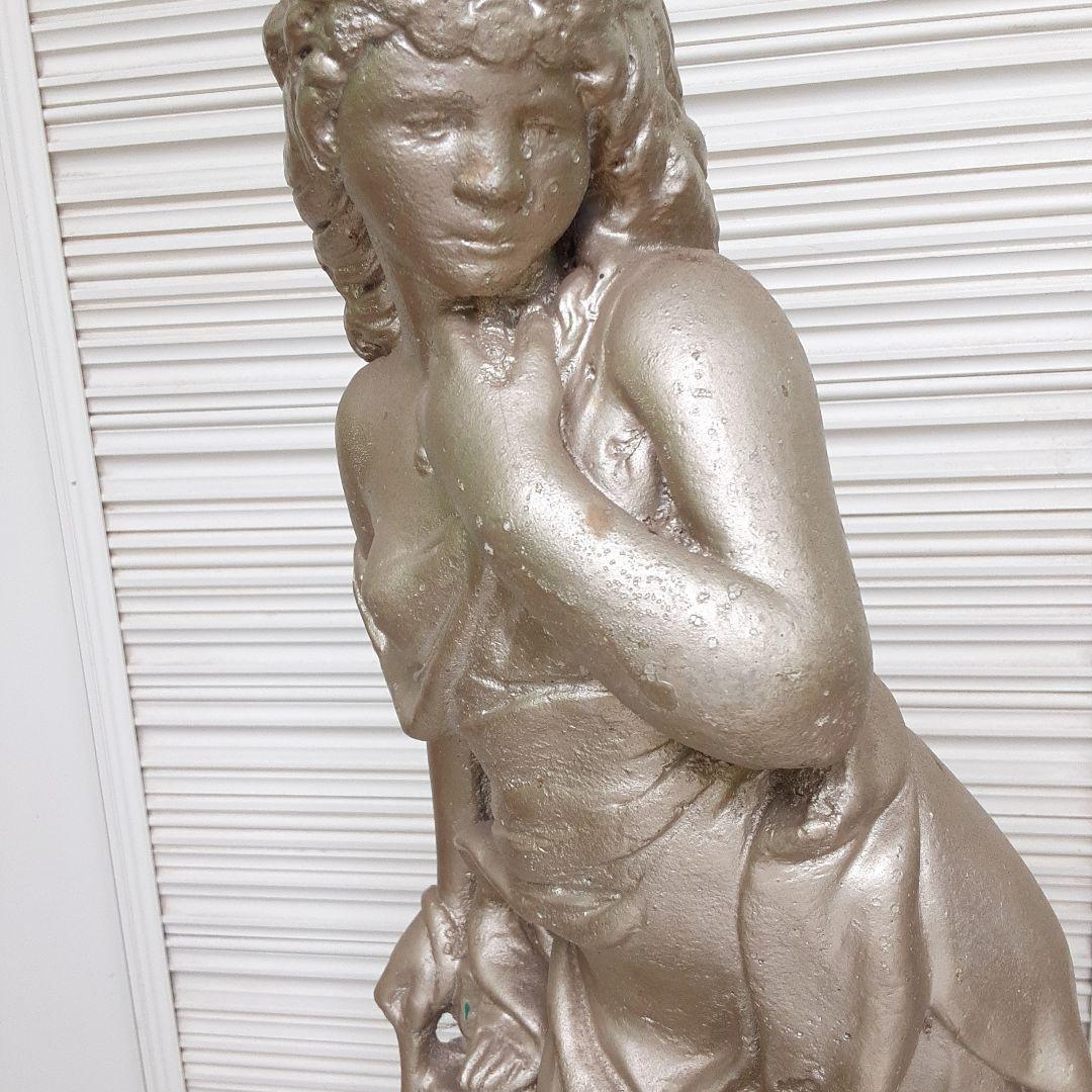 シルバー少女像 約70cm