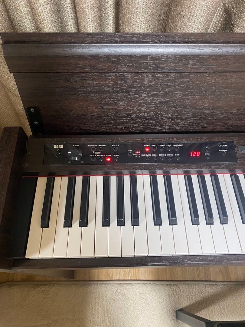 KORG 電子ピアノ LP-380RW ローズウッド 2015年製　椅子付き