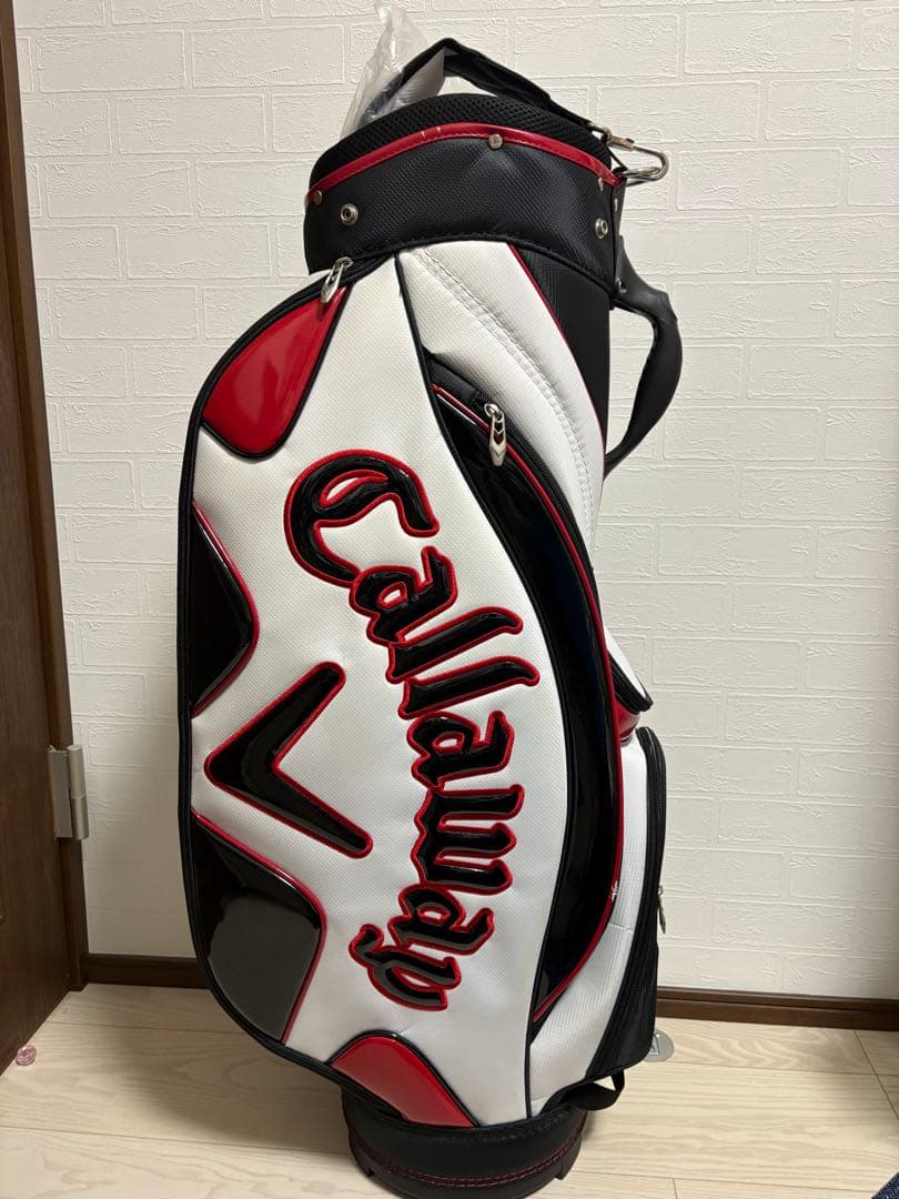 Callaway キャディバッグ ホワイト/ブラック/レッド