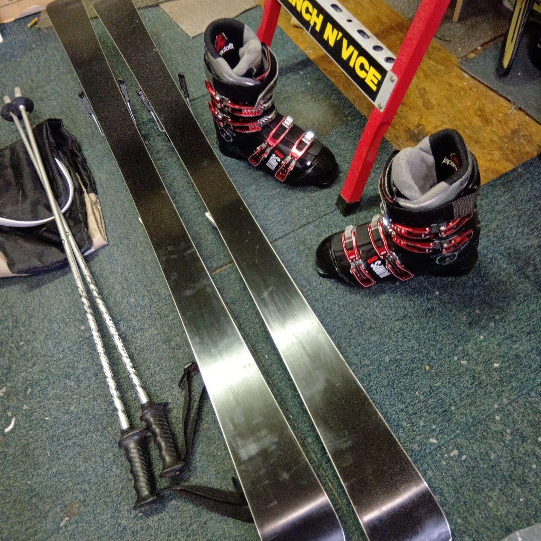 整備済…ホットWAX済 152cmダイナミック 靴、ストック…セット