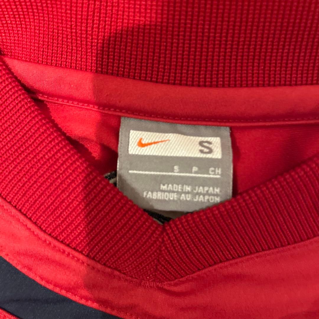 【美品】NIKE 鹿島アントラーズ 長袖Vネックスウェットシャツ 刺繍ロゴ 古着