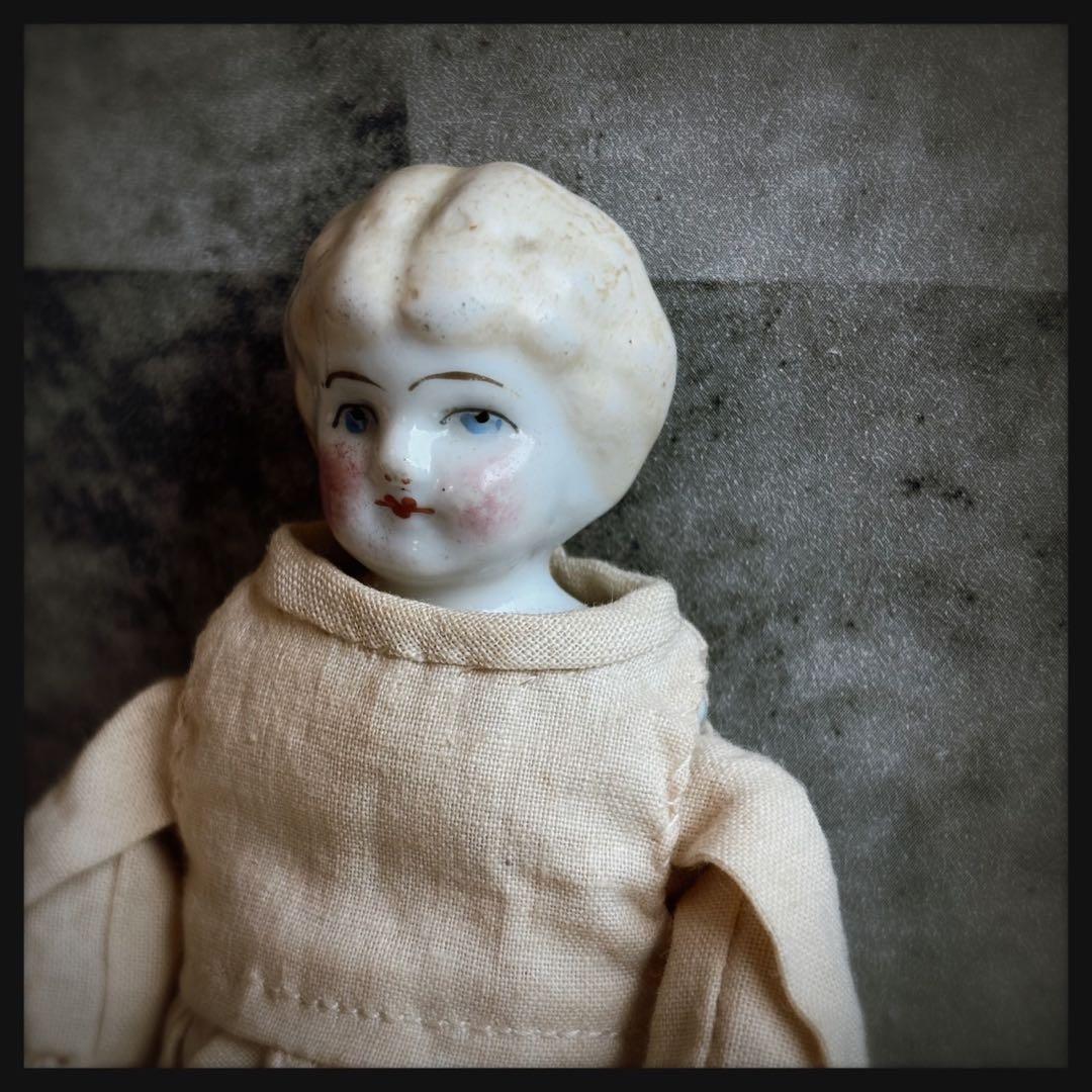 アンティーク　 ブロンド　チャイナヘッドドール ビスクドール