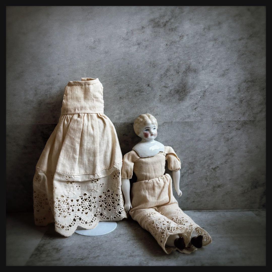 アンティーク　 ブロンド　チャイナヘッドドール ビスクドール