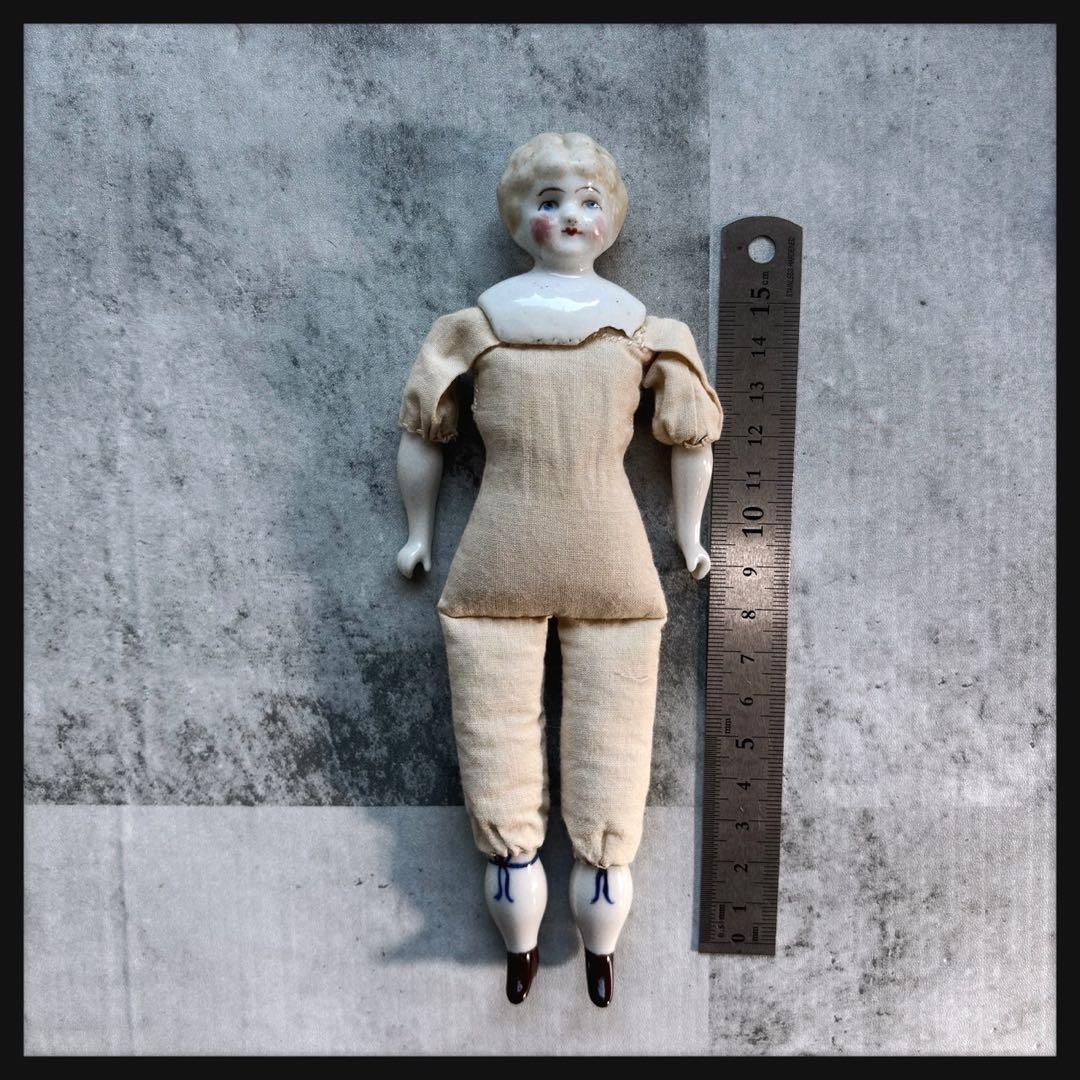 アンティーク　 ブロンド　チャイナヘッドドール ビスクドール