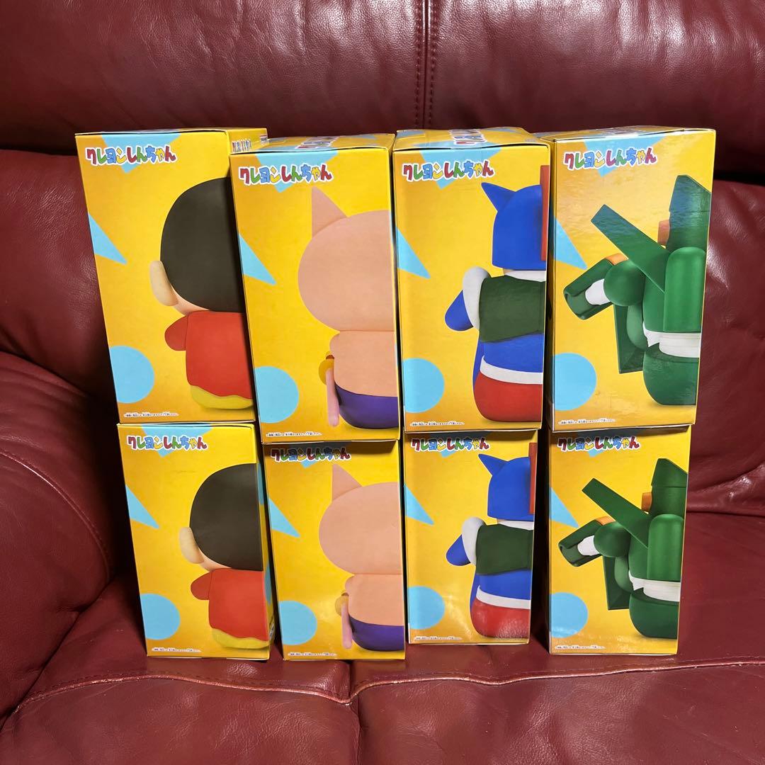 クレヨンしんちゃん　ケツだけ歩きフィギュア4種8体のまとめ売り