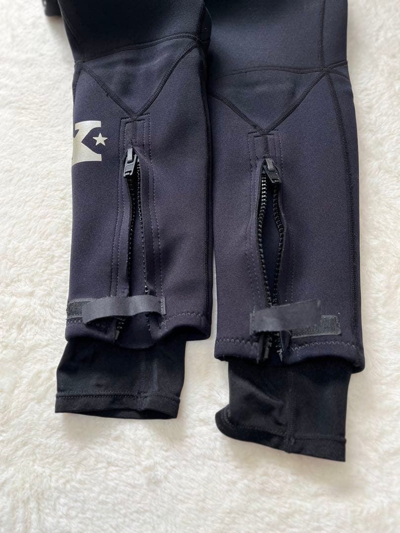 【美品】QUAKYSENSE ウェットスーツ メンズS ブラック セットアップ